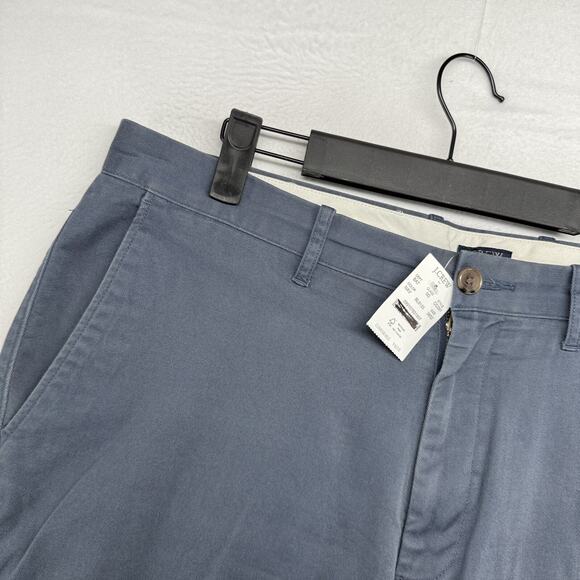 J Crew Pants Men's 38x32 Blue Straight Fit Flex Tech Chino Khaki Pockets NEW - Picture 4 of 11